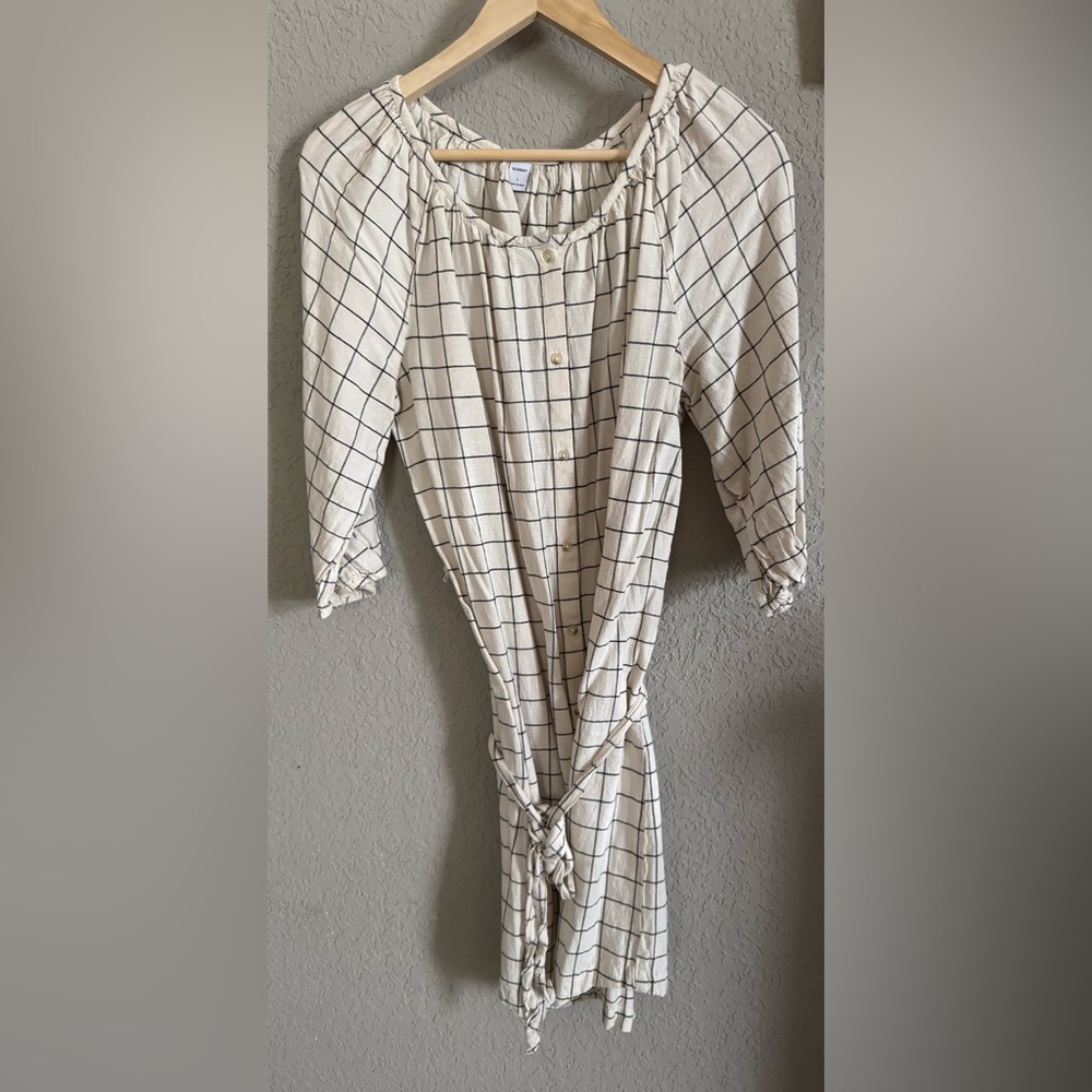 Old Navy Black and White Checkered Dress